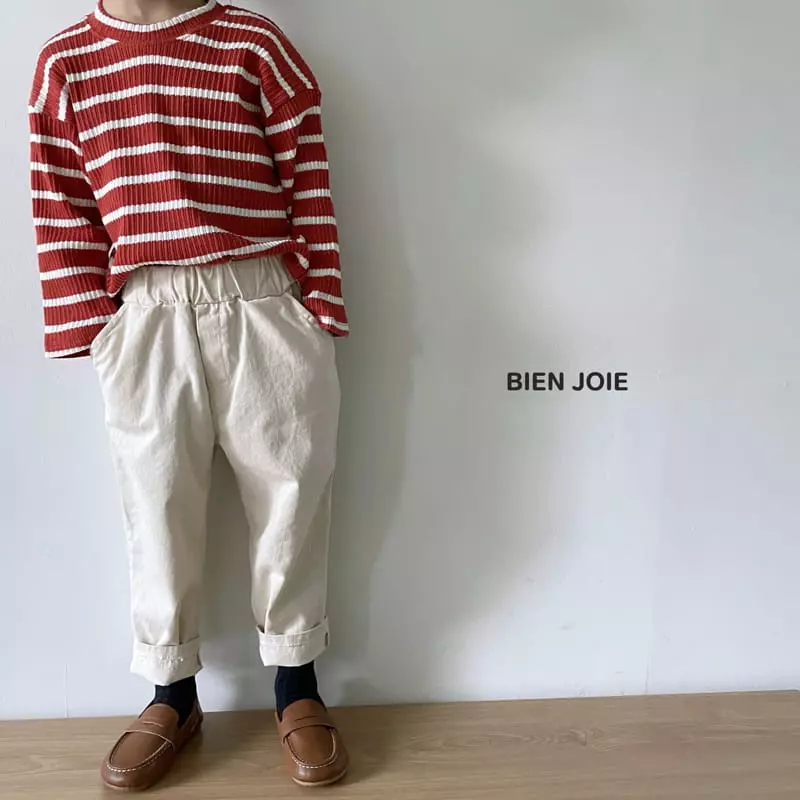 Bien Joie - Korean Children Fashion - #toddlerclothing - Clack Stripes Tee - 4