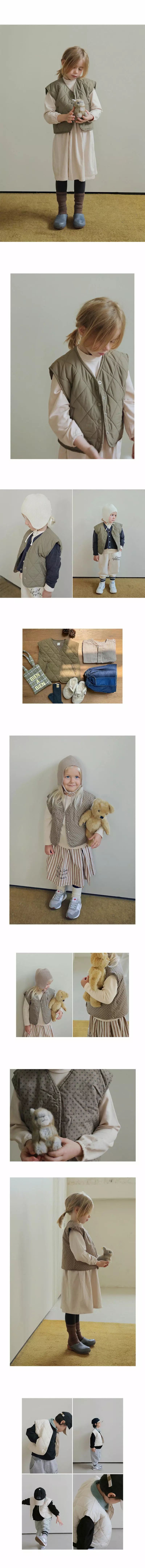 Bien a Bien - Korean Children Fashion - #fashionkids - Togo Padding Vest - 2