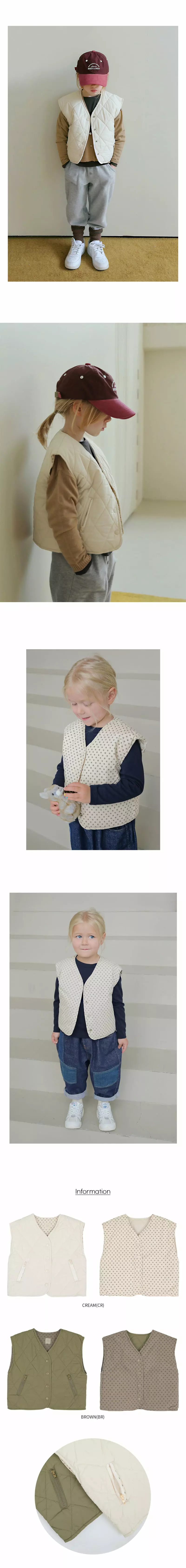 Bien a Bien - Korean Children Fashion - #kidsshorts - Togo Padding Vest - 3