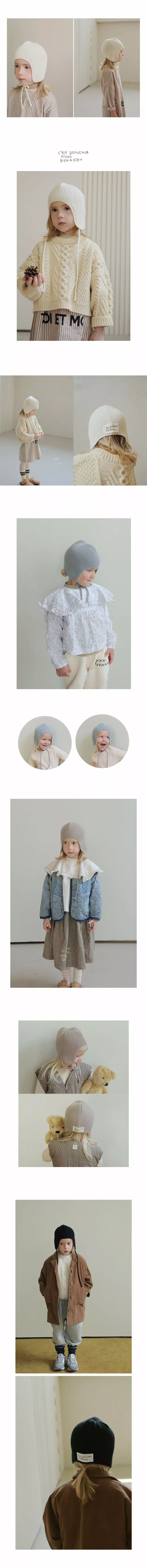 Bien a Bien - Korean Children Fashion - #magicofchildhood - Shov Bonnet - 2