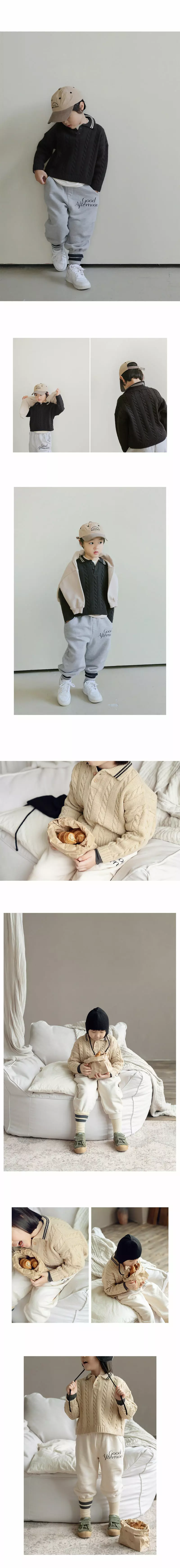 Bien a Bien - Korean Children Fashion - #minifashionista - Saint Collar Knit - 2