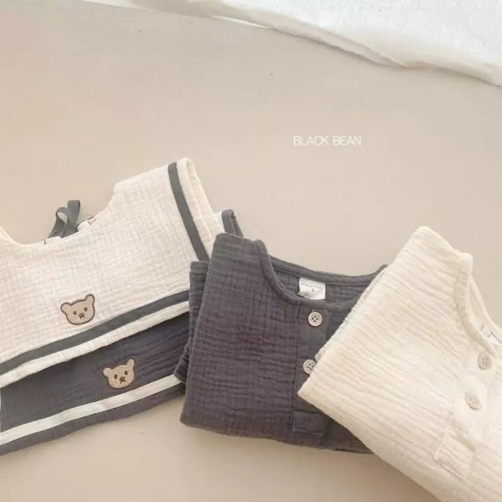 Black Bean - Korean Baby Fashion - #babyboutique - Bebe Yoru Bloomer Set - 7