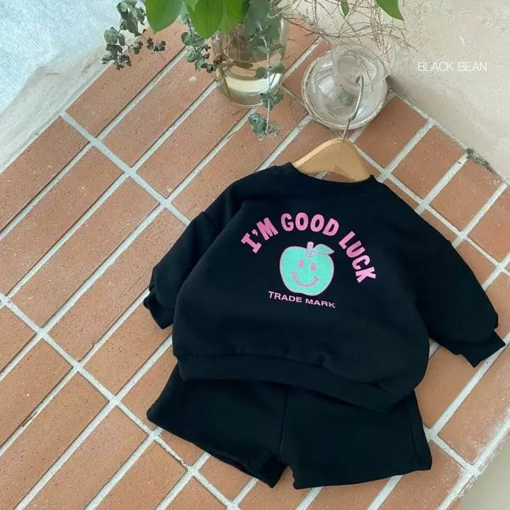 Black Bean - Korean Baby Fashion - #babyboutique - Bebe Apple Top Bottom Set - 7