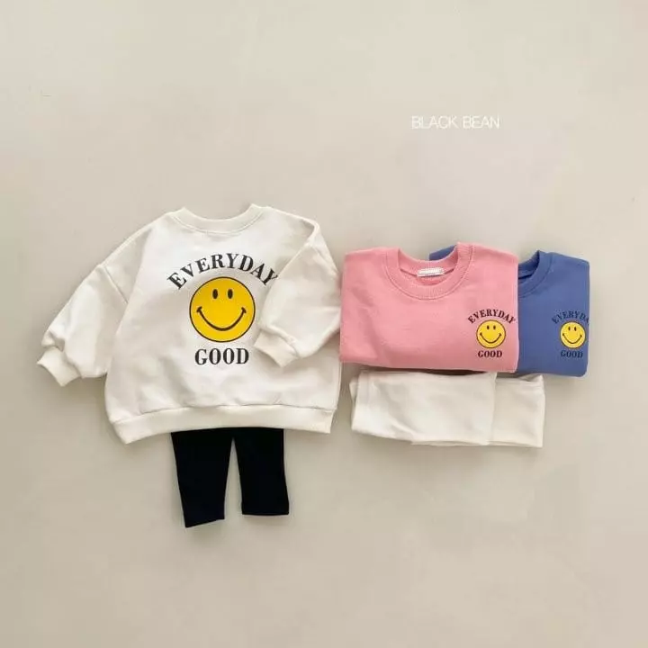 Black Bean - Korean Baby Fashion - #babyboutique - Bebe Good Day Top Bottom Set - 3