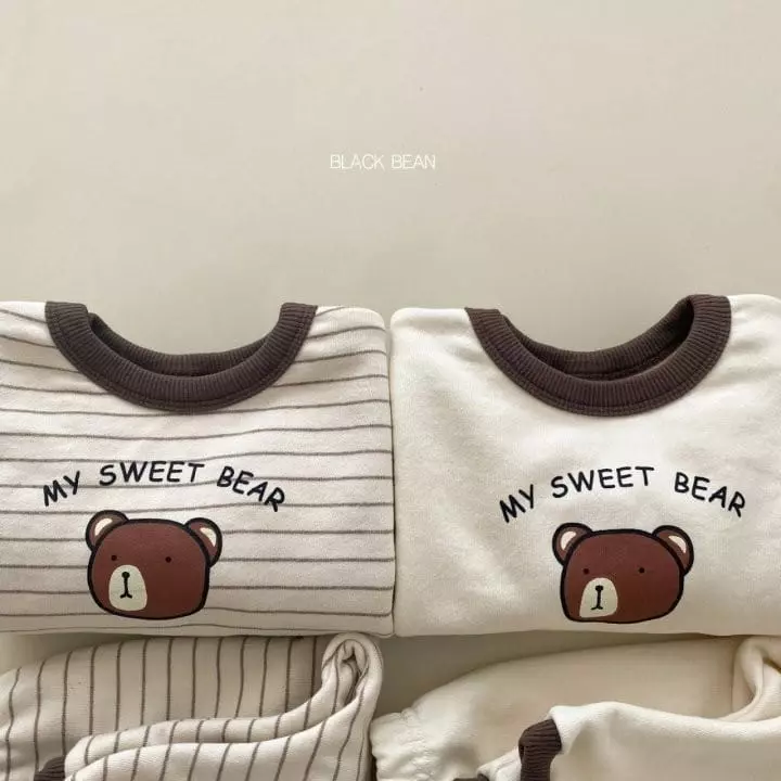 Black Bean - Korean Baby Fashion - #babyboutiqueclothing - Bebe Sweet Top Bottom Set - 3
