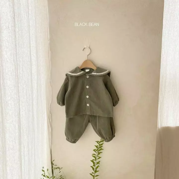 Black Bean - Korean Baby Fashion - #babyclothing - Bebe Heaven Top Bottom Set - 8