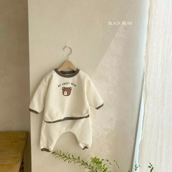 Black Bean - Korean Baby Fashion - #babyboutiqueclothing - Bebe Sweet Top Bottom Set - 4