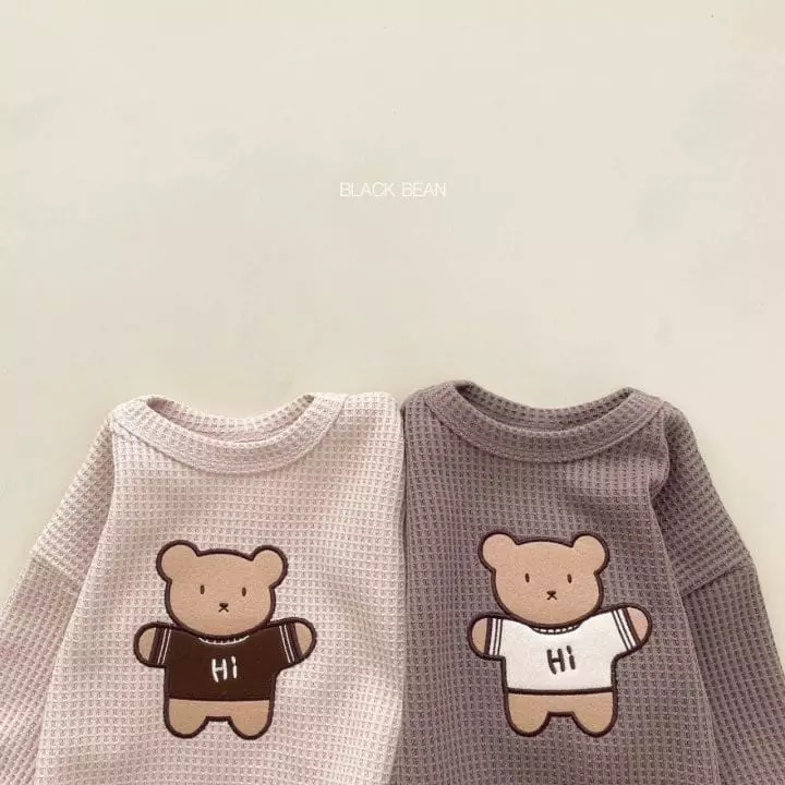 Black Bean - Korean Baby Fashion - #babyclothing - Bebe Teddy Top Bottom Set - 3