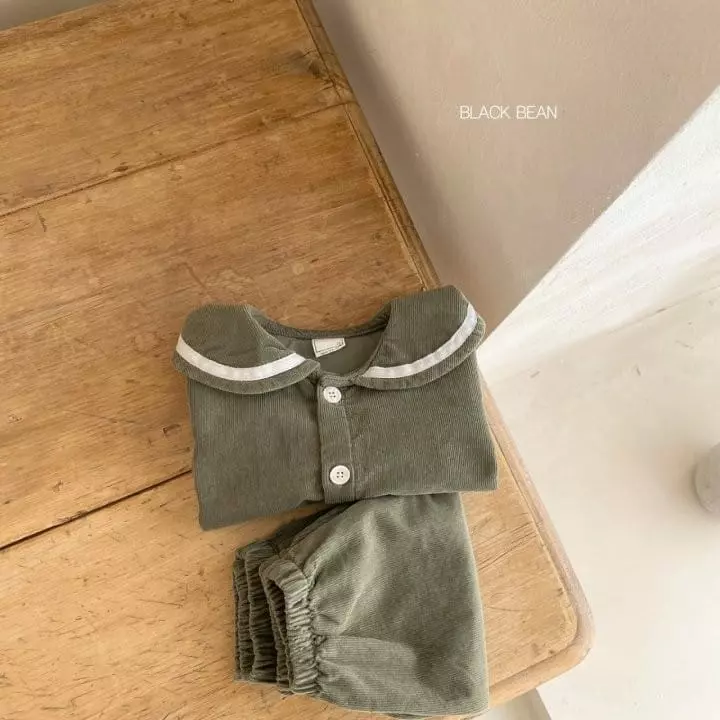 Black Bean - Korean Baby Fashion - #babyfashion - Bebe Heaven Top Bottom Set - 9