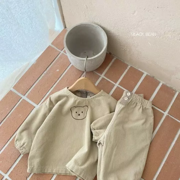 Black Bean - Korean Baby Fashion - #babyfashion - Bebe Coou Top Bottom Set - 8