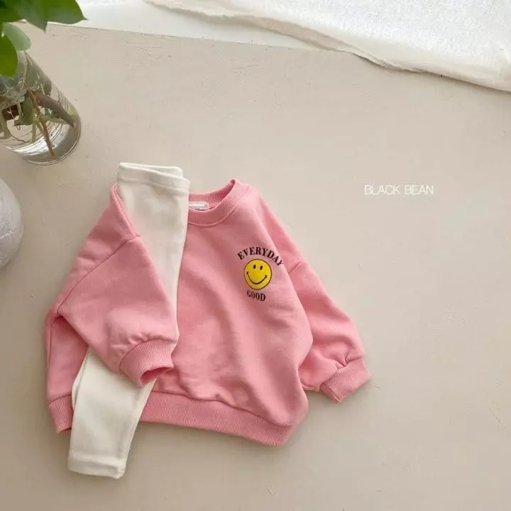 Black Bean - Korean Baby Fashion - #babyfever - Bebe Good Day Top Bottom Set - 8