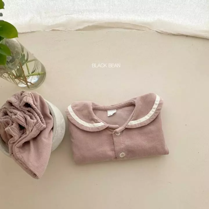 Black Bean - Korean Baby Fashion - #babygirlfashion - Bebe Heaven Top Bottom Set - 11