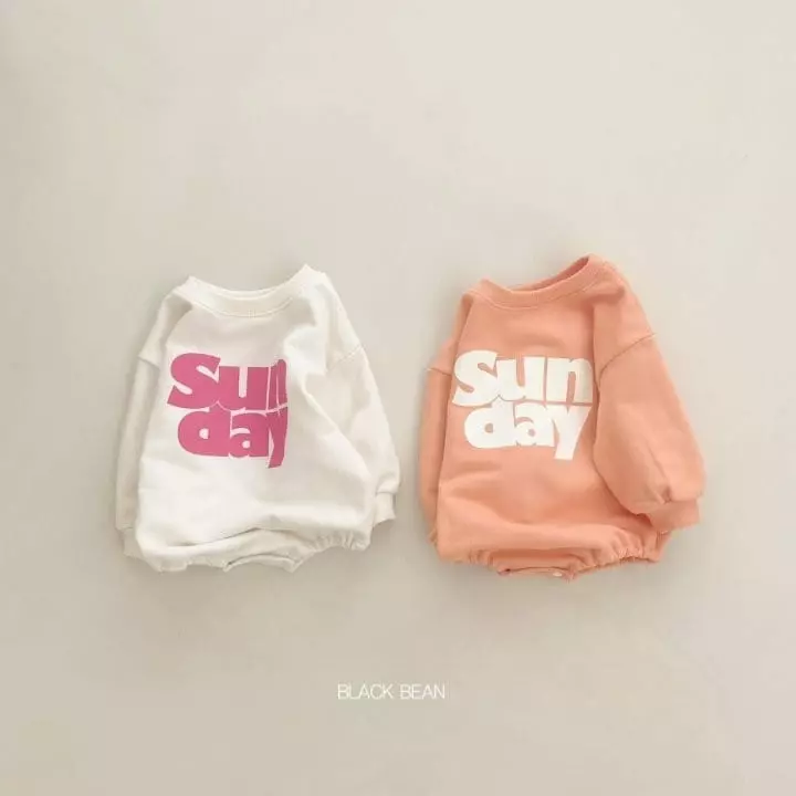 Black Bean - Korean Baby Fashion - #babygirlfashion - Bebe Sunday Bodysuit