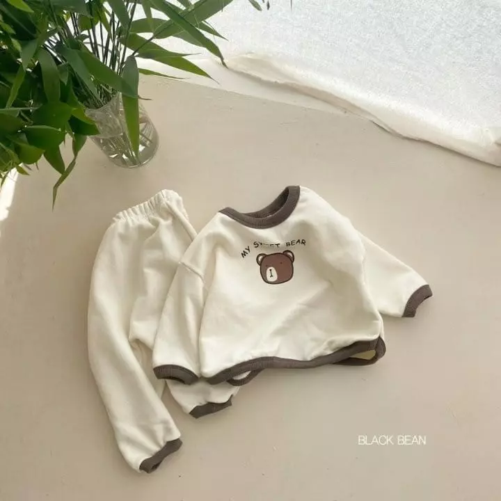 Black Bean - Korean Baby Fashion - #babylifestyle - Bebe Sweet Top Bottom Set - 8