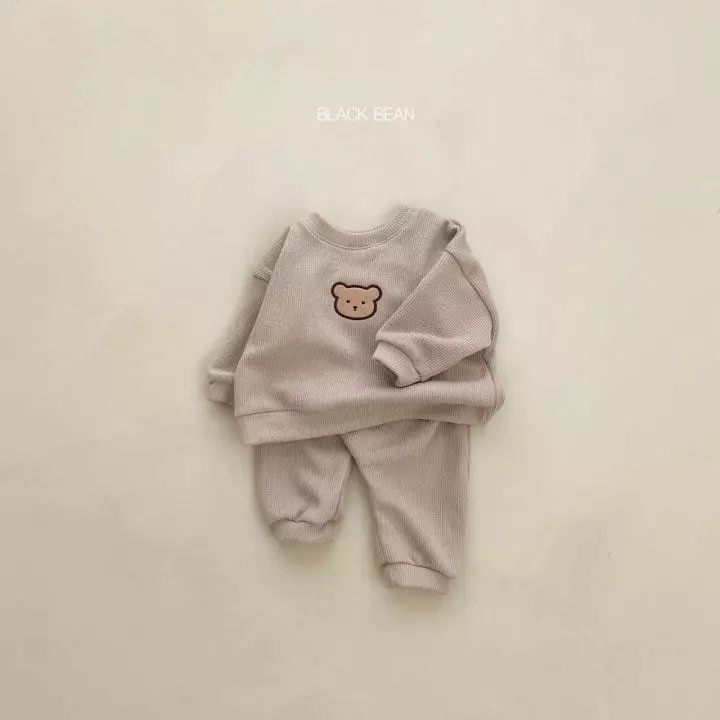 Black Bean - Korean Baby Fashion - #babylifestyle - Bebe Bomi Top Bottom Set - 3