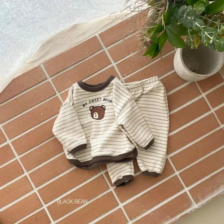 Black Bean - Korean Baby Fashion - #babyoninstagram - Bebe Sweet Top Bottom Set - 9