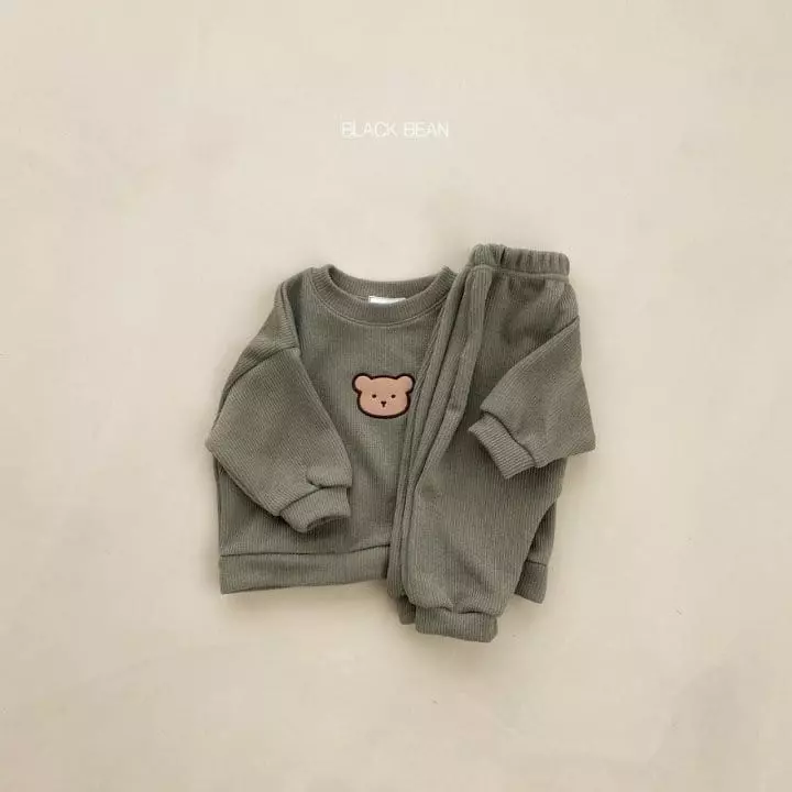 Black Bean - Korean Baby Fashion - #babylifestyle - Bebe Bomi Top Bottom Set - 4