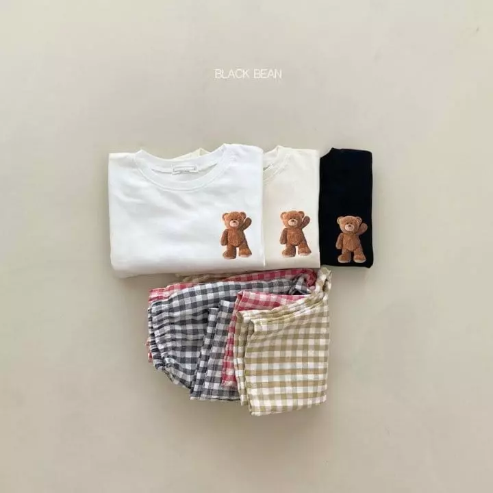 Black Bean - Korean Baby Fashion - #babyoninstagram - Bebe Benny Top Bottom Set