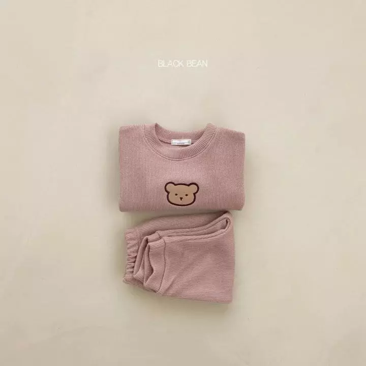 Black Bean - Korean Baby Fashion - #babyootd - Bebe Bomi Top Bottom Set - 5