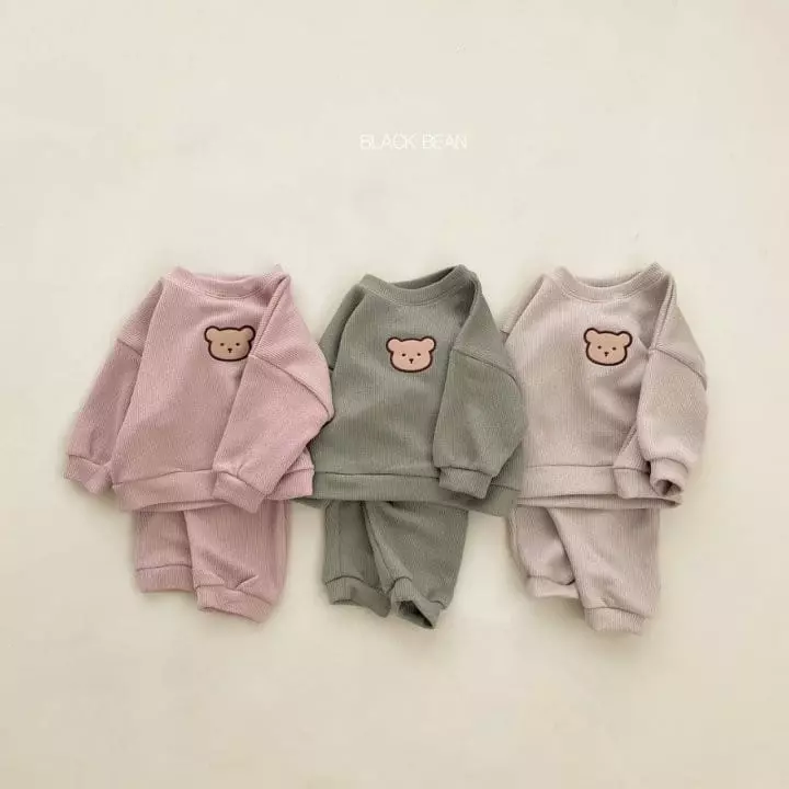 Black Bean - Korean Baby Fashion - #babyoutfit - Bebe Bomi Top Bottom Set - 6