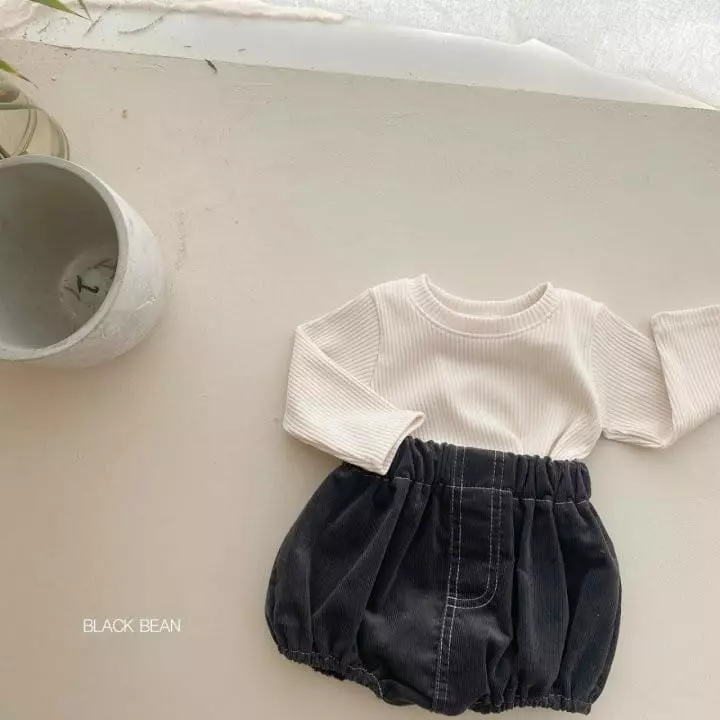 Black Bean - Korean Baby Fashion - #babyoutfit - Bebe Corduroy Bloomer - 8