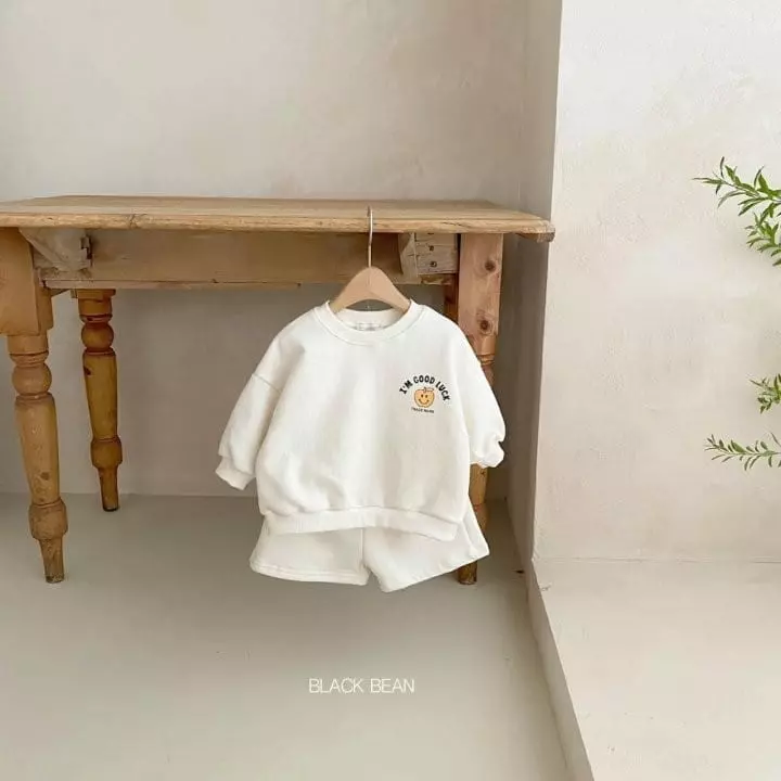 Black Bean - Korean Baby Fashion - #babyoutfit - Bebe Apple Top Bottom Set - 4