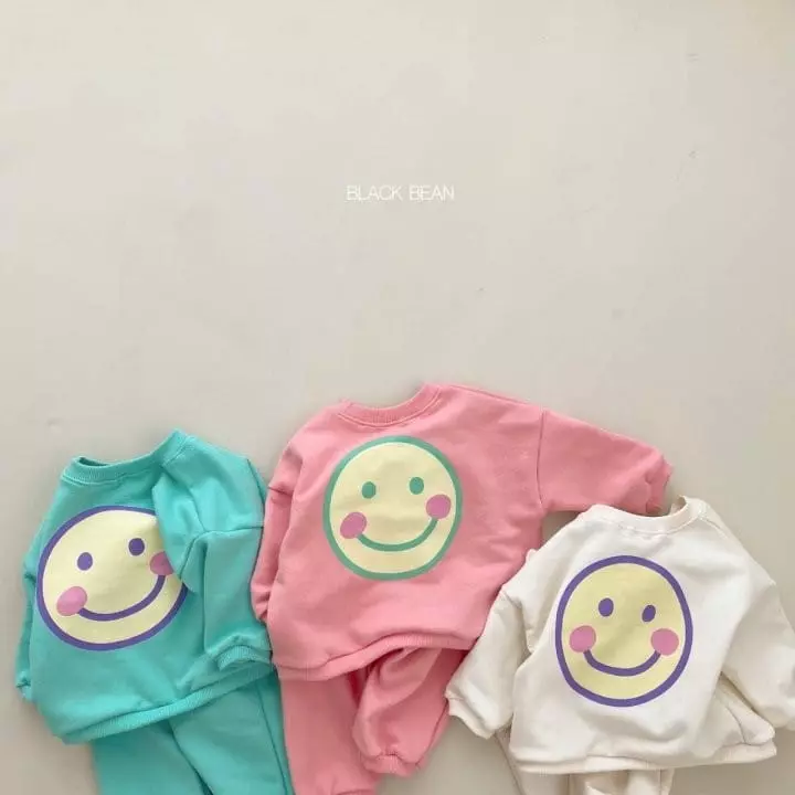 Black Bean - Korean Baby Fashion - #babywear - Bebe Nice Top Bottom Set - 3
