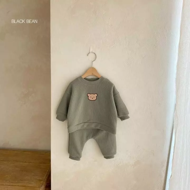 Black Bean - Korean Baby Fashion - #onlinebabyboutique - Bebe Bomi Top Bottom Set - 9