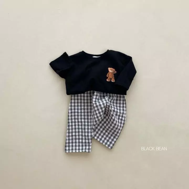 Black Bean - Korean Baby Fashion - #onlinebabyshop - Bebe Benny Top Bottom Set - 7