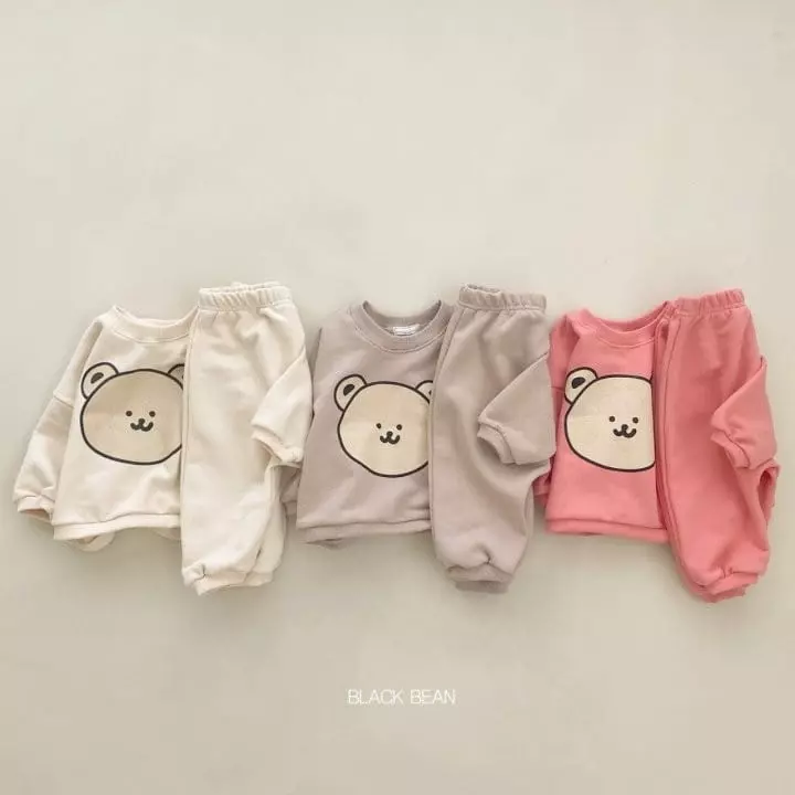 Black Bean - Korean Baby Fashion - #onlinebabyshop - Bebe Vanilla Top Bottom Set