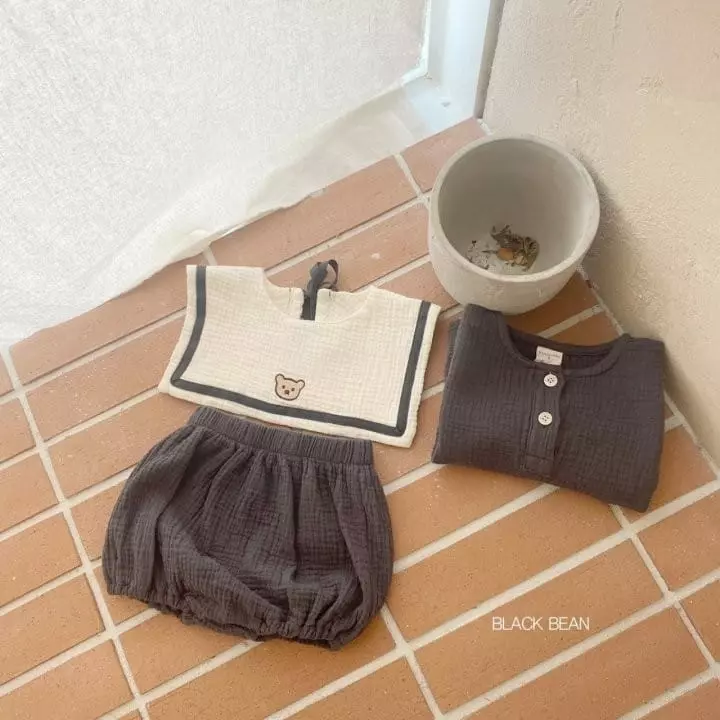 Black Bean - Korean Baby Fashion - #smilingbaby - Bebe Yoru Bloomer Set - 6