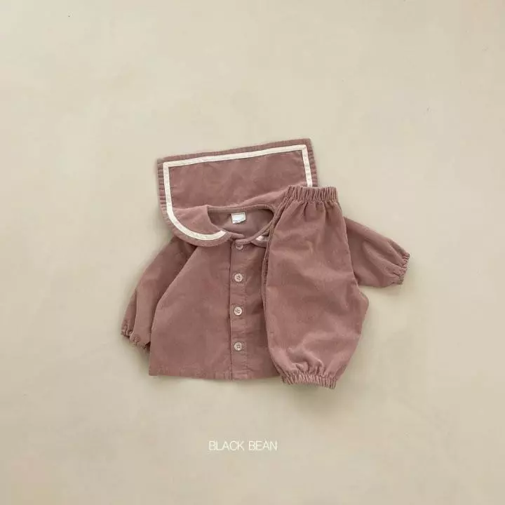 Black Bean - Korean Baby Fashion - #smilingbaby - Bebe Heaven Top Bottom Set - 5