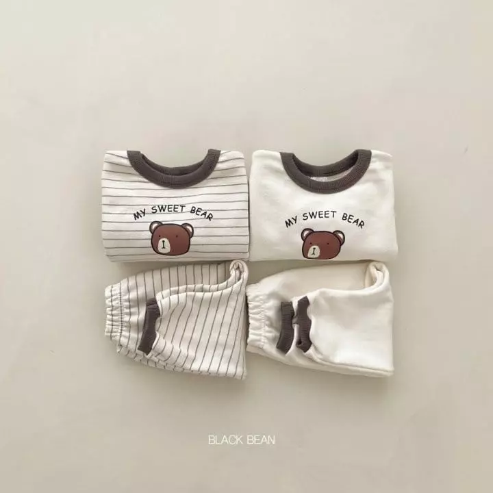 Black Bean - Korean Baby Fashion - #smilingbaby - Bebe Sweet Top Bottom Set