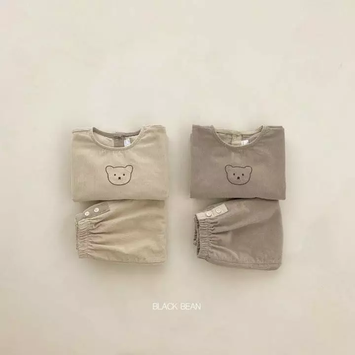 Black Bean - Korean Children Fashion - #Kfashion4kids - Coou Top Bottom Set