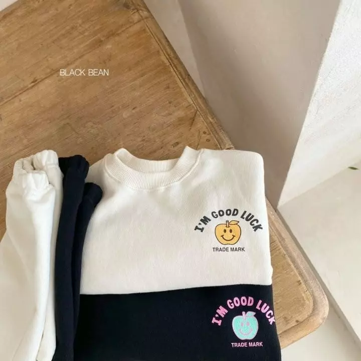 Black Bean - Korean Children Fashion - #childofig - Apple Top Bottom Set - 5