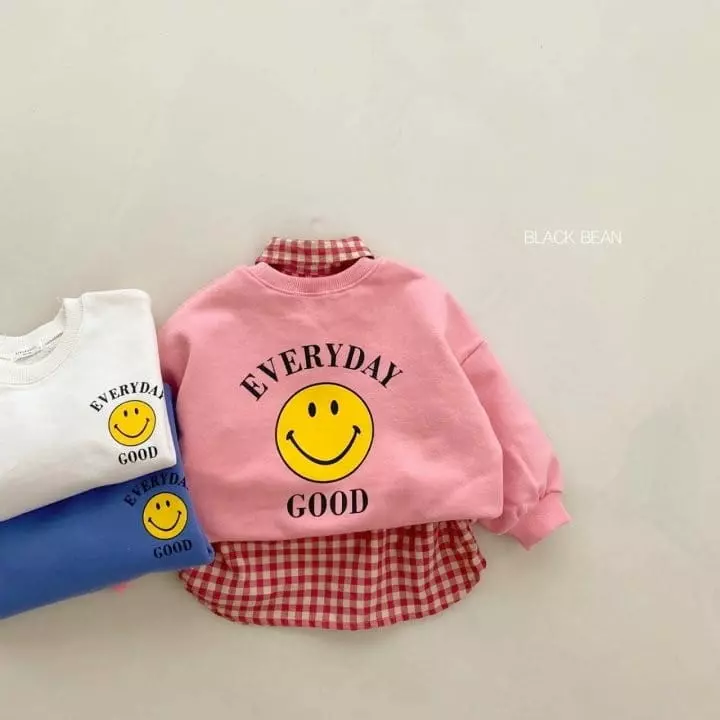 Black Bean - Korean Children Fashion - #stylishchildhood - Good Day Sweatshirt - 4