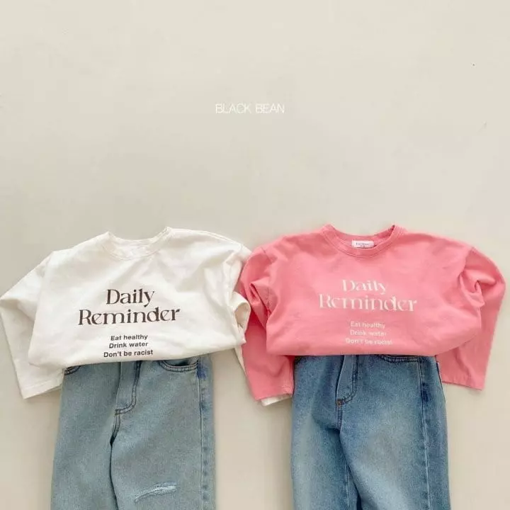 Black Bean - Korean Children Fashion - #childofig - Morden Tee - 2