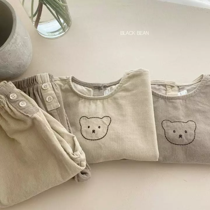 Black Bean - Korean Children Fashion - #childofig - Coou Top Bottom Set - 6