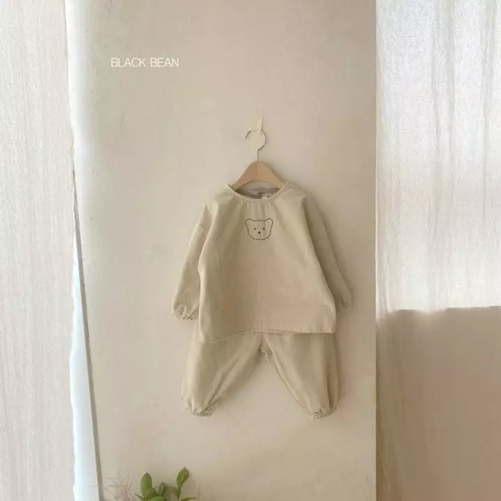 Black Bean - Korean Children Fashion - #childofig - Coou Top Bottom Set - 7