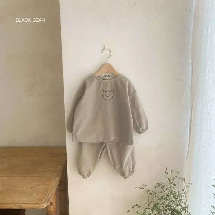 Black Bean - Korean Children Fashion - #designkidswear - Coou Top Bottom Set - 9