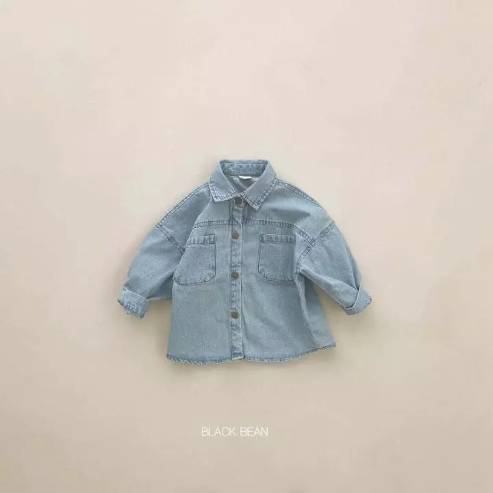 Black Bean - Korean Children Fashion - #discoveringself - 604 Denim Shirt