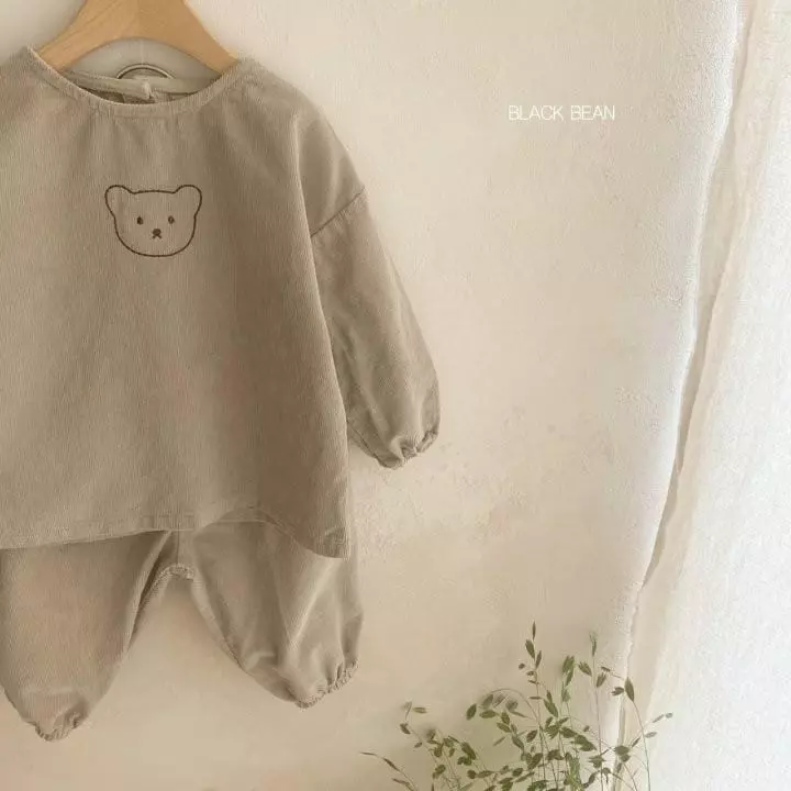 Black Bean - Korean Children Fashion - #discoveringself - Coou Top Bottom Set - 10