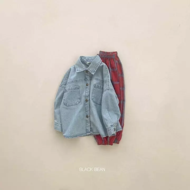 Black Bean - Korean Children Fashion - #fashionkids - 604 Denim Shirt - 2
