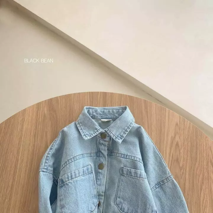 Black Bean - Korean Children Fashion - #kidsshorts - 604 Denim Shirt - 3