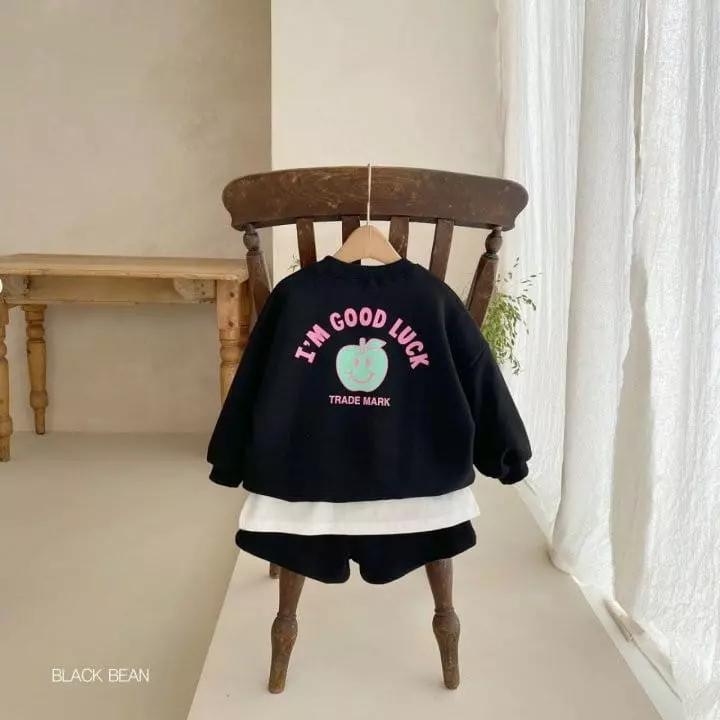 Black Bean - Korean Children Fashion - #kidsshorts - Apple Top Bottom Set - 10