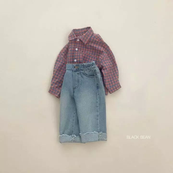 Black Bean - Korean Children Fashion - #kidsshorts - 204 Brush Jeans - 5