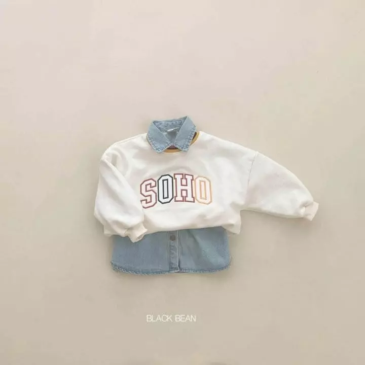 Black Bean - Korean Children Fashion - #kidsshorts - 604 Denim Shirt - 4
