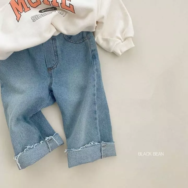 Black Bean - Korean Children Fashion - #kidsstore - 204 Brush Jeans - 6