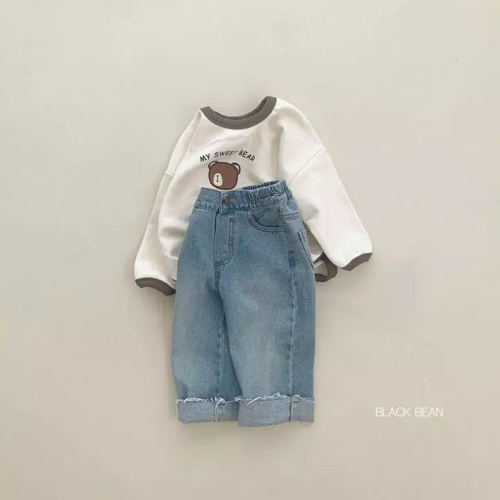 Black Bean - Korean Children Fashion - #kidzfashiontrend - 204 Brush Jeans - 7