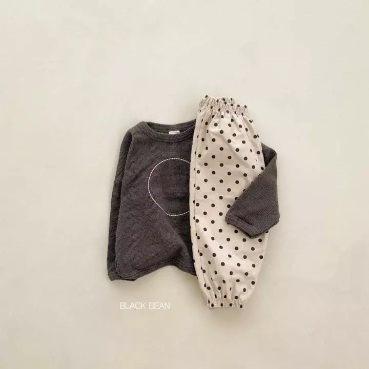 Black Bean - Korean Children Fashion - #littlefashionista - One Piping Tee - 3